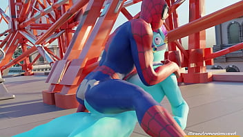 Power bottom Spider-Man rides fortnite Llambro cock