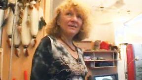 ”German Old Woman Turns Into Hoe In Her Home”