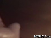 Young man seduced and banged raw after playing with himself