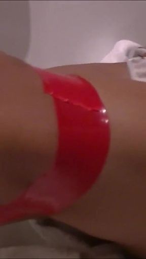 Busty Indian Bikini Babe Bound and Gagged in the Bathtub