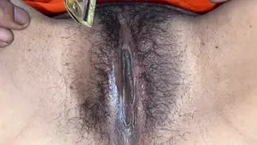 Raw, Desi, close-up, messy, explicit, Indian wife's hairy, painful, loud, and intense depilation experience