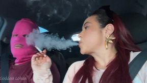 Goddess Lohan - While You Work as My Driver, I Will Use Your Mouth as My Ashtray