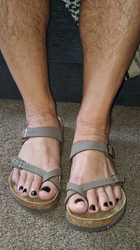 Take off my sandals and put my toes in your mouth