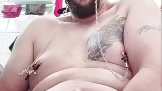 Cumshot, webcam, small, humiliation, fat, bathroom &#8211; solo girl film of tattooed French gays masturbating