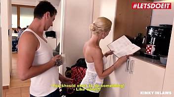 MILF Lola B takes a big cock in her blonde natural tit and big booty