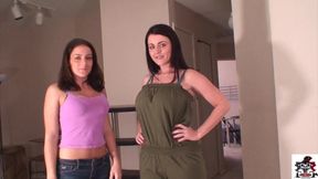 POV Sophie Dee brings her friend Natasha Nice over to suck your cock