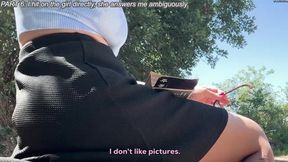 Curvy Milf Gives a Surprise Encounter in the Park - Huge Finish! ENG SUB