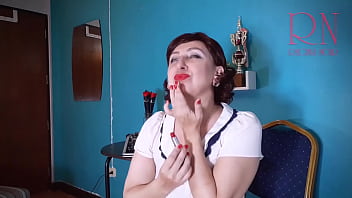 Red lipstick kissing teasing by Regina Noir. Trailer