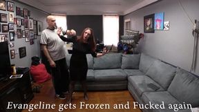 Evangeline gets Frozen and Fucked Again