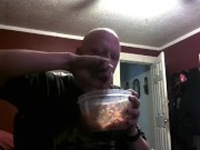 piggy feeding belly stuffing on a time limit soda chug 4/30/18