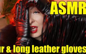 Sexual pin up Arya, ASMR video with long black gloves