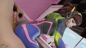 D.Va Rubing Her Ass On Hard Cock D.Va Hentai