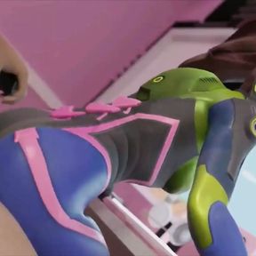 D.Va Rubing Her Ass On Hard Cock D.Va Hentai