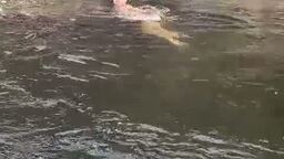 Naked in a River, How I Came into the World with Looks All over Me