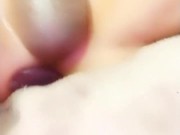 Big cock stroke with Butt Plug in