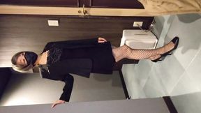 Hot MILF cosplay solo action