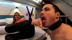 Sweaty feet domination