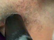 Fucking myself in chastity for Master