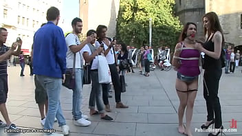 Spanish babe walked naked in public