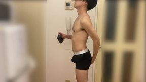 Her ass swallowed pumped again till belly blew up big cock solo