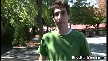 White Sexy Teen Gay Boy Love Big Black Dick Inside Him 08