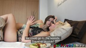 Girlfriends Hot babes use vibrator and eat wet pussy