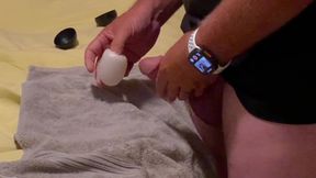 Straight Jack Into Mouth Toy Edging Cum Lube