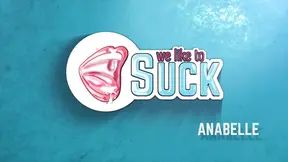 Anabelle gives a deepthroat blowjob