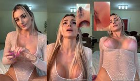 Sarah Caus Enjoying Anal Dildo Masturbation