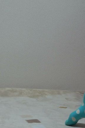 Room Cleaning in No Bra and Miniskirt, Cute Japanese Girl Is Natural Tits Stick Out From Short T-shirts, Thong Panties Visible