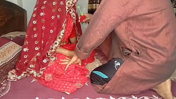 Newest threesome Desi My Husband Father First Night Fucked Doggystyle Best Newly Married Wife With Husband Father Night Blowjob and Hardcore