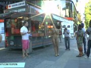 Crazy Nicole Vice has fun on public streets