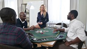 brazen businesswoman maya rose treats bbc colleagues to a rampant dp gangbang gp3415