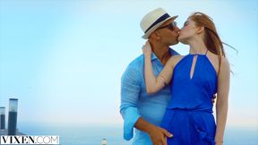 Redhead young angel Jia Lissa gets her crack fucked by a long penis