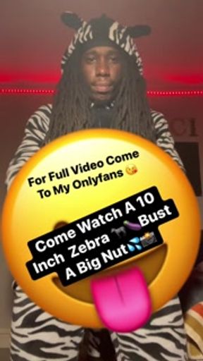 GucciCapone In A Zebra Oneie Busting A Big Nut