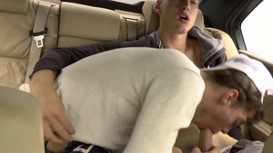 EastBoys - Casper and Tommy sensual kissing in the limo