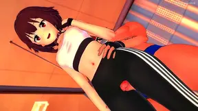 Megumin Takes Command in Steamy Infirmary Encounter Post Workout