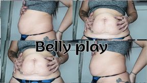 Playing with my belly button #1
