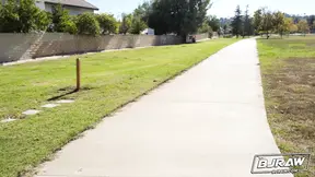 Graycee's face gets blasted with cum