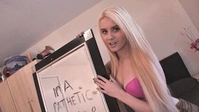 IM A PATHETIC WANKER SAY IT - Princess Brook - Full Res HD MP4