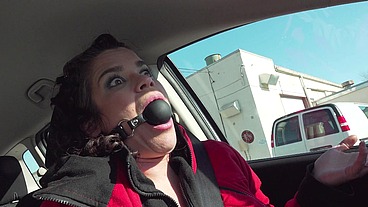 Driving around ball gagged