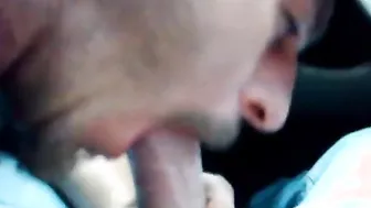 Bearded Bear Daddy Sucks Off Stranger in Amateur Blowjob