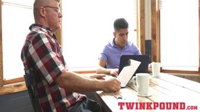 Twink Milo Miles and his boss Dillon Stone ended the week with a sexy session