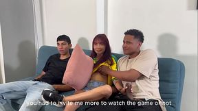 My best friend'_s girlfriend rides our big cocks - ENM DIAMOND