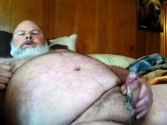 Fat Daddy Bear Cums Hard