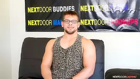 Geeky Beefcake Aston Barrett Jacks Off for Next-Door Casting