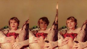 webcam femboy goddess pulls vibrator out of ass and spreads cheeks