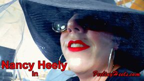 The wanking Widow! - starring Nancy Heely - Episode 2 - Part 1 - High Heels Costume Toe Wiggling Spreading Handjob - FHD