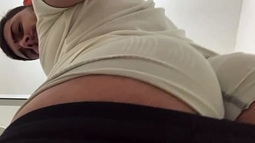Ativo safado exibindo a bunda de quatro TT - @Lukinhas sex