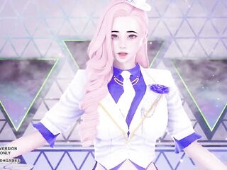 MMD LEE SUHYUN - ALIEN Seraphine Hot Kpop Dance League Of Legends Uncensored Hentai 4K